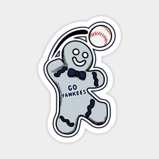 New York Yankees Gingerbread Man Magnet