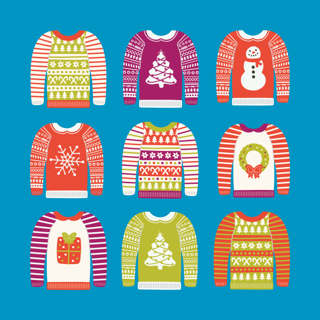 Ugly Christmas Sweaters by allisonromerodesign