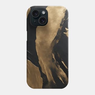 Golden Wings Abstract Art Phone Case