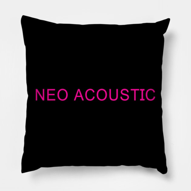 NEO ACOUSTIC Pillow by DDSeudonym