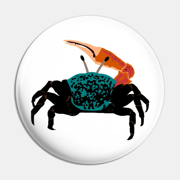 Wetland Fiddler Crab Pin by stargatedalek