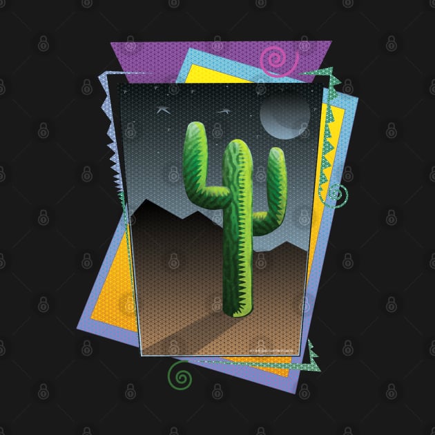 Cactus at night by vjvgraphiks