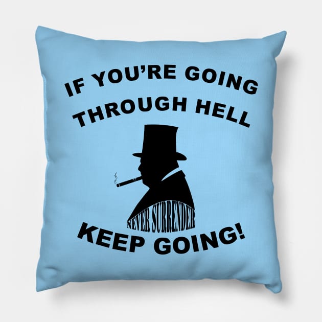 Winston Churchill Pillow by BigTime