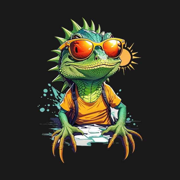 Cool Lizard in Sunglasses by NordicBadger