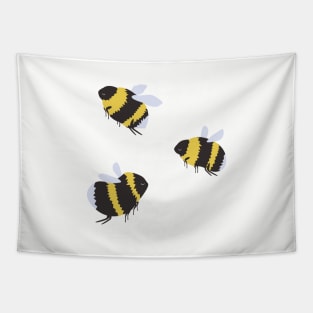 Three Bumblebee Friends Tapestry