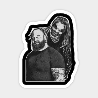 Bray Wyatt On Black - Simple Engraved Magnet