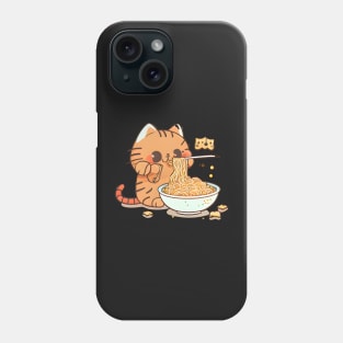 Pasta-loving Feline Phone Case