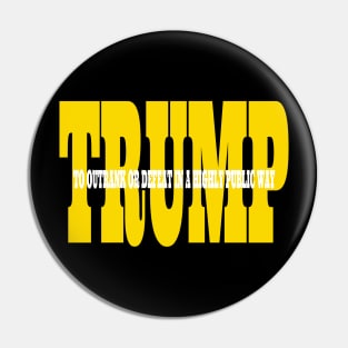 Trump Gold Definition Pin