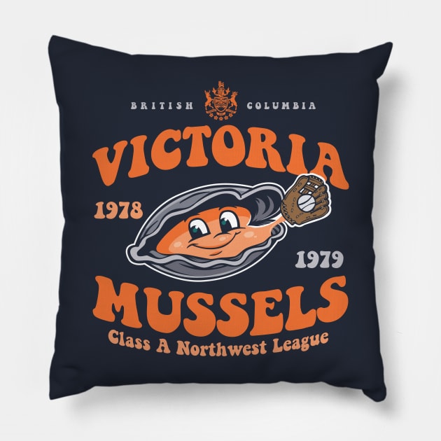 Victoria Mussels Pillow by MindsparkCreative