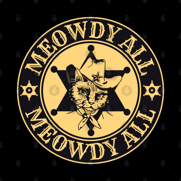 Meowdy Texas Cowboy Cat by FullOnNostalgia