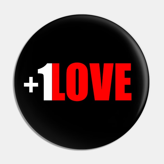 Plus 1 Love Pin by FutureImaging