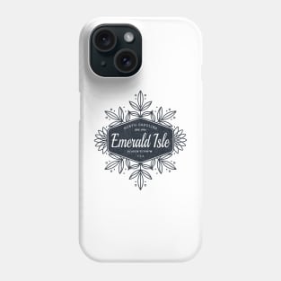 Emerald Isle, NC Summertime Floral Badge Phone Case