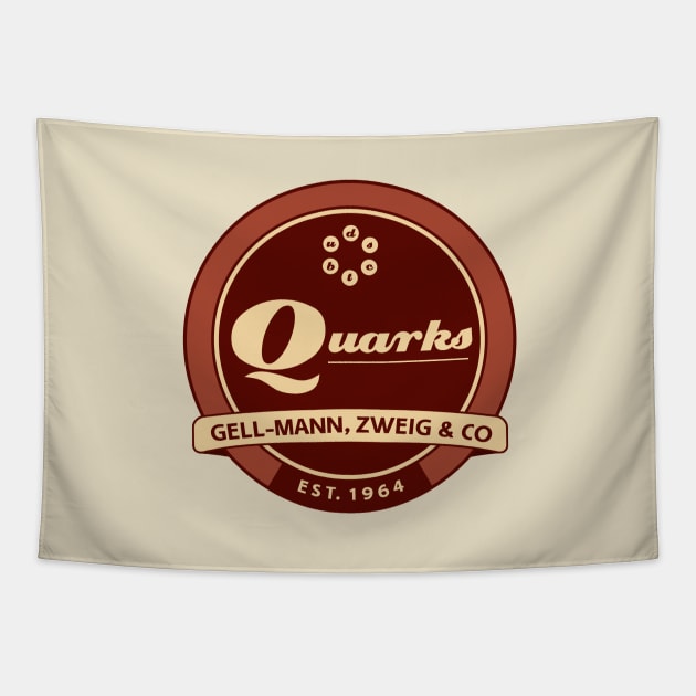Quarks Vintage Logo Tapestry by acrossTPB