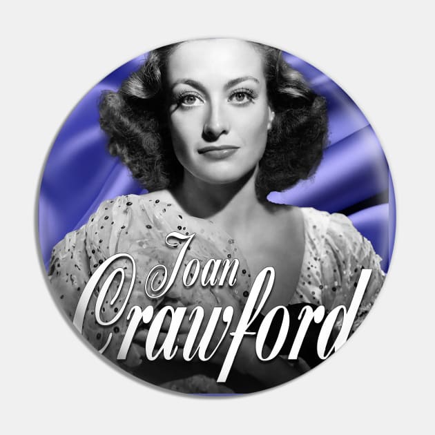 Joan Crawford Purple background Pin by CrazyPencilComics