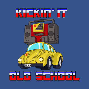 Kickin' It Old School w/ Bumblebee and Blaster T-Shirt