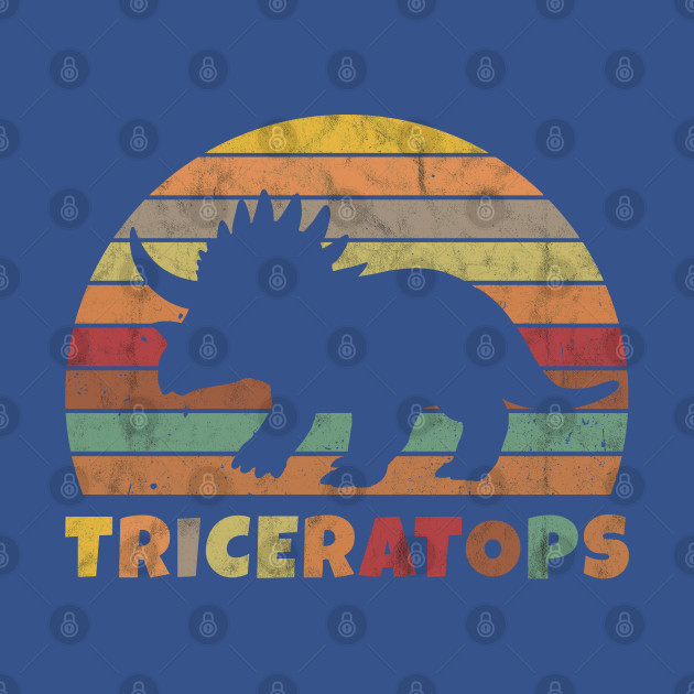 Discover Triceratops dinosaurs dino prehistoric Cretaceous present - Dinosaur - T-Shirt