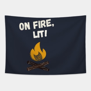 Lit, Awesome, On Fire! Tapestry