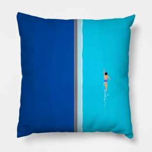 Lone Swimmer Pillow