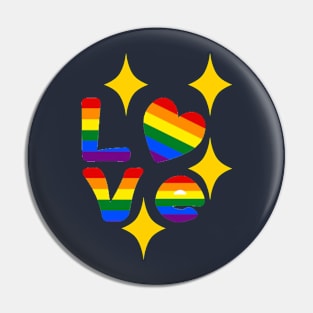 Rainbow love Pin