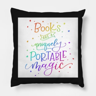 Books are Rainbow Magic Pillow