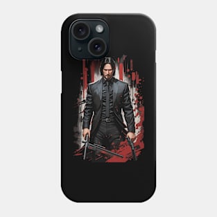 Metal Hearts: The Lone Hitman and Cub Phone Case