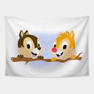 Chip And Dale Double Trouble Tapestry