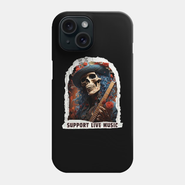 Support Live Music Phone Case by TempoTees