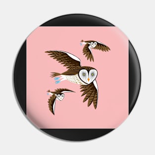 Owls On The Prowl Pin