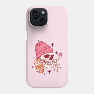 Cold Like My Soul Pink Skeleton Phone Case