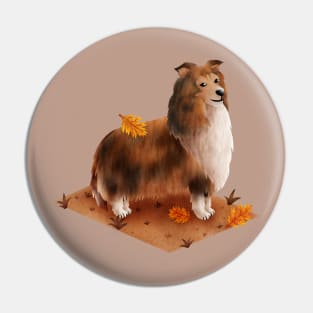 Rough Collie (Shetland Sheepdog) Pin