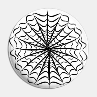 Black Spiderweb Cobweb Cartoon, made by EndlessEmporium Pin