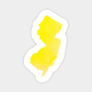 Yellow New Jersey Magnet