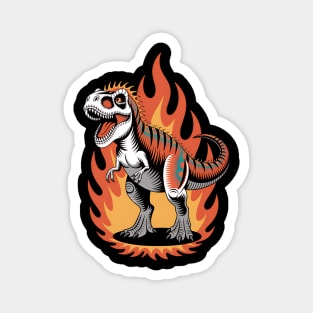 Fire T-Rex Magnet