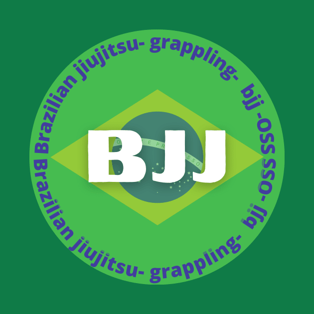 Brazilian jiujitsu green logo design. by OnuM2018