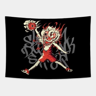 chinese lion dance Tapestry