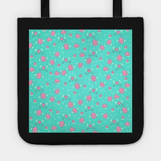 Spring Pink Floral Tote