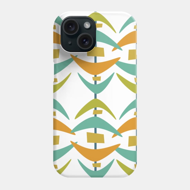 Colorful Boomerangs Mid Century Pattern Phone Case by OrchardBerry