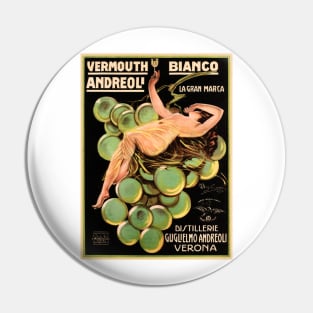 VERMOUTH WINE Bianco Andreoli Verona Vintage Italian Liqueur Advertisement Pin