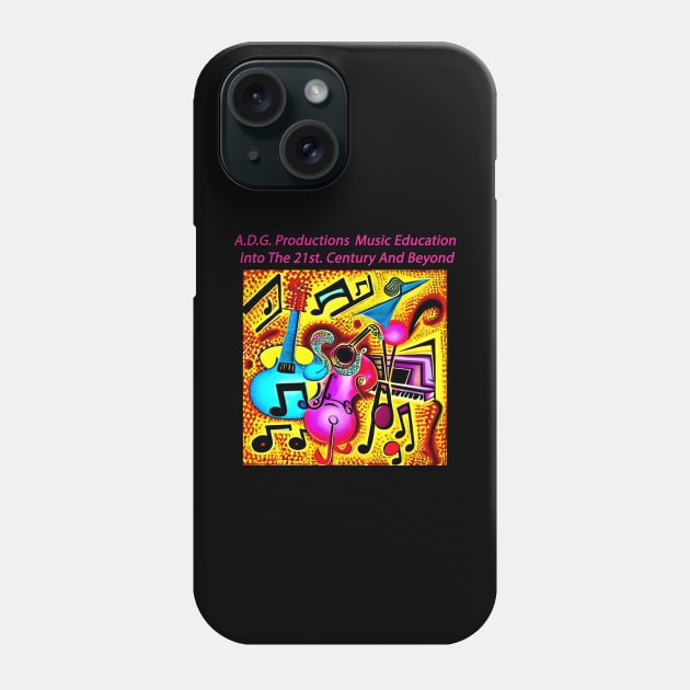 A.D.G. Productions merchandise funky musical groove Phone Case by Musical Art By Andrew