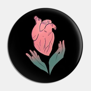 Heart-flower Pin