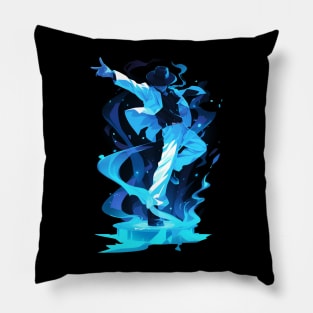 Dance Legend with Swirling Energy - Pop Music Pillow