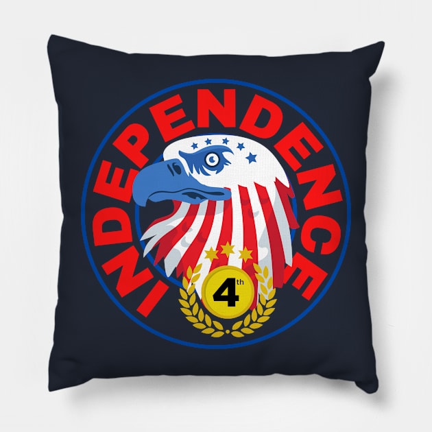 Independence Day Pillow by JM ART