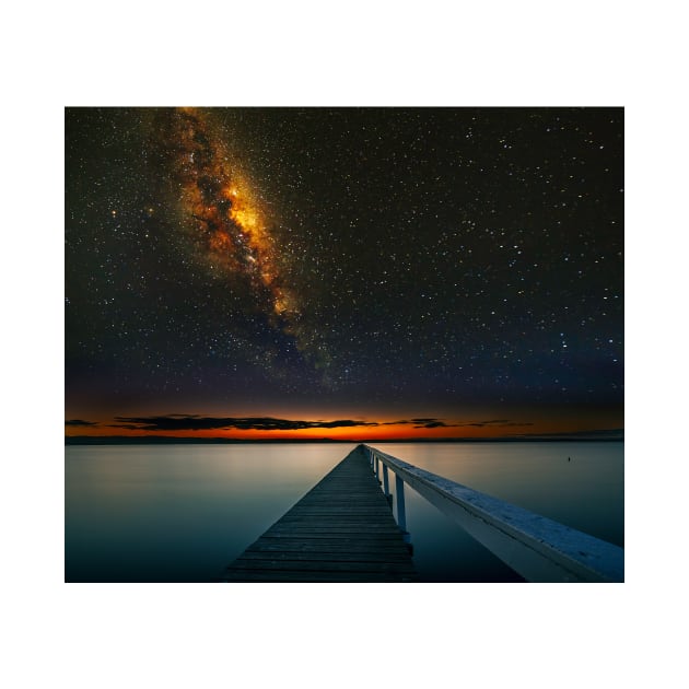 Milky Way over Long Jetty by dags