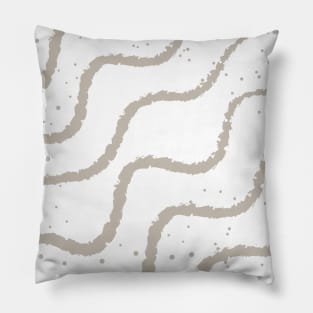 Sand Waves Beach Pattern Pillow