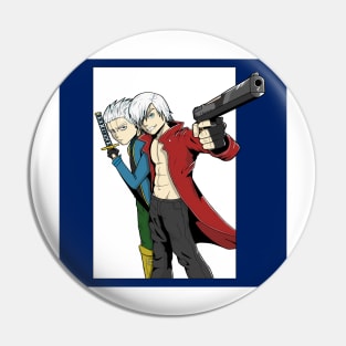 "Dante and Vergil" Pin