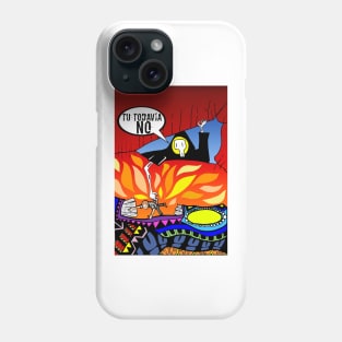 not yet with the death in a smile ecopop aztec underworld art Phone Case