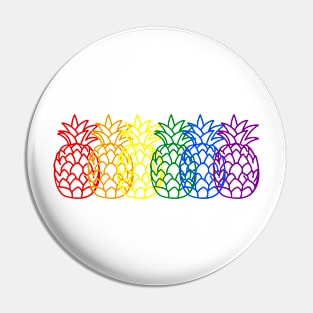 Pineapple Rainbow Pin