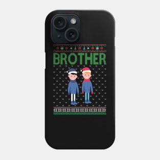 The brother ugly christmas sweater Phone Case