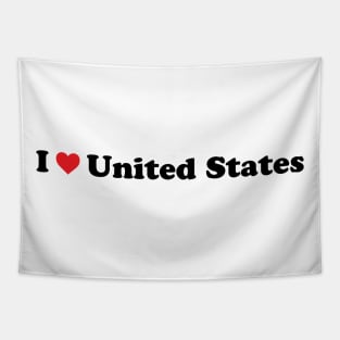 I Love United States Tapestry