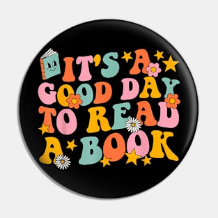 To Read a Book Groovy Library Reading Pin